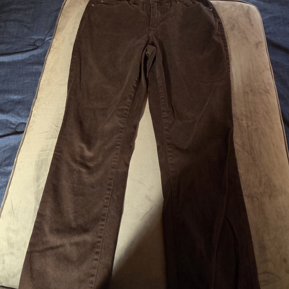 Charter Club Brown Straight Khaki Pants